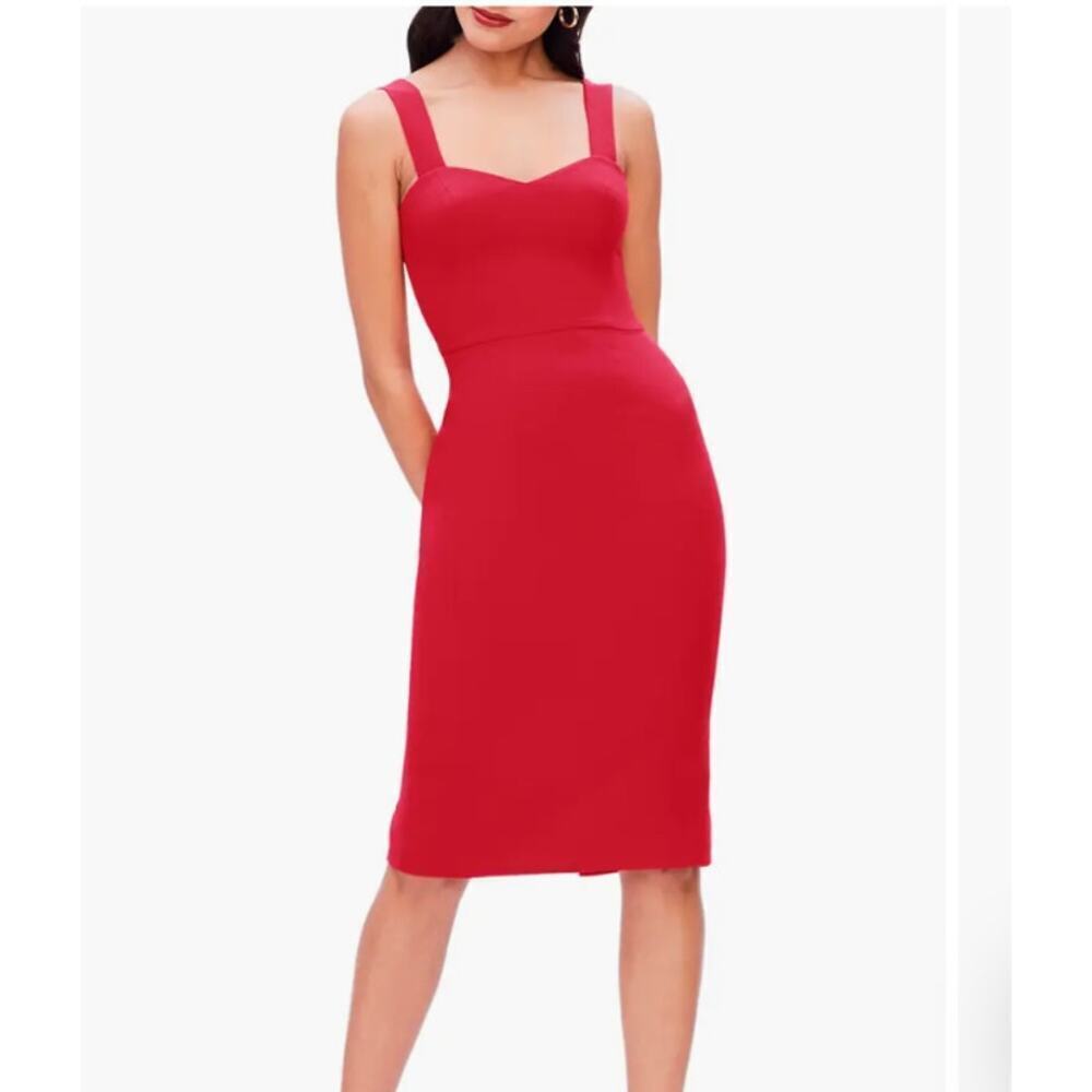 New Dress the Population Nicole Sweetheart Neck Dress Garnet Size Large